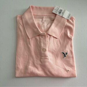 American Eagle Outfitters Pink Polo Shirt